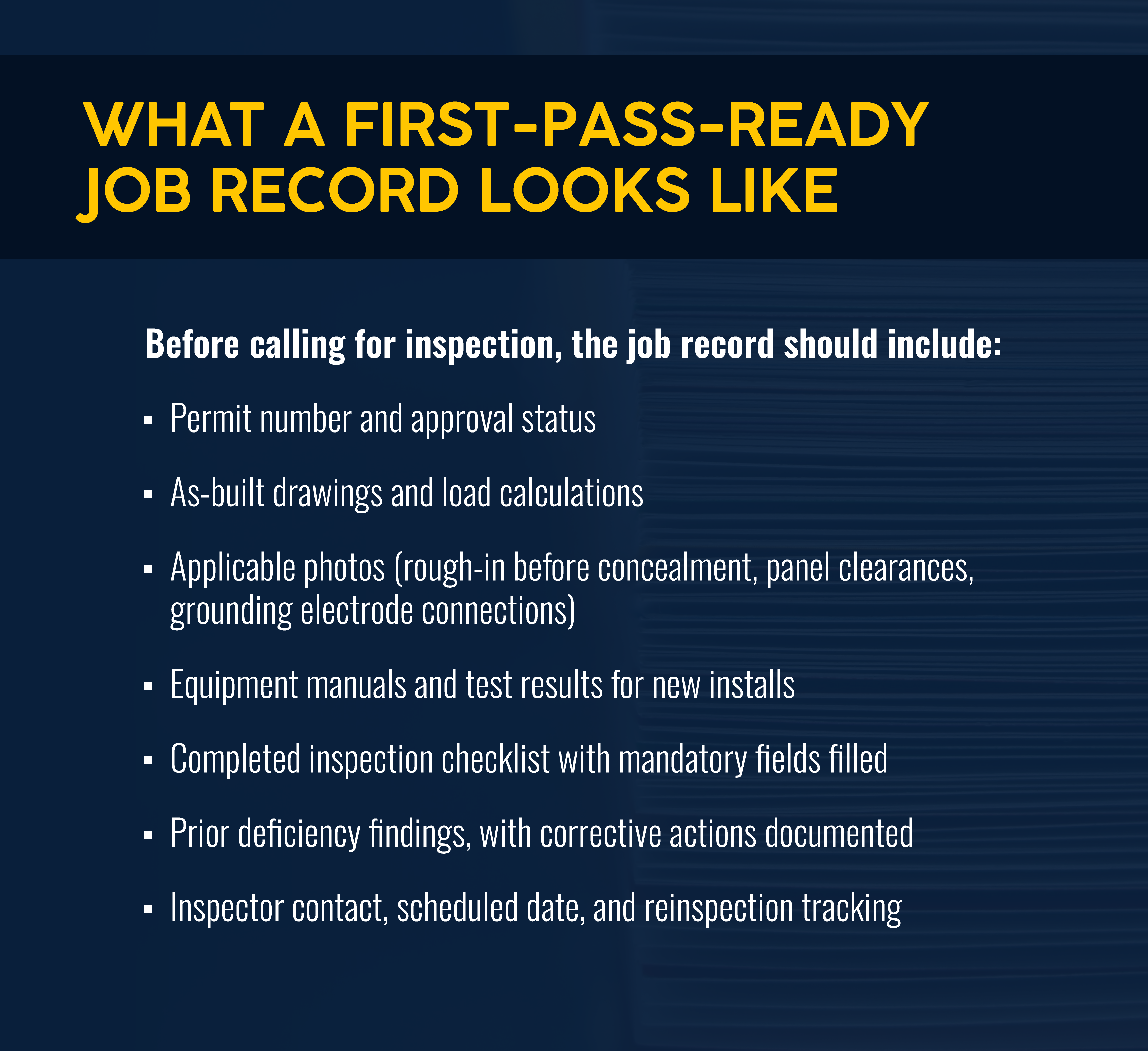 What a First-Pass-Ready Job Record Looks Like